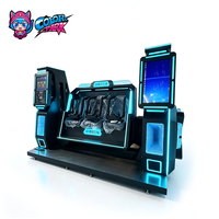 Machine de jeu d'arcade VR 9D colorée, simulateur de réalité virtuelle, équipement d'amusement commercial pour centre commercial, prix usine