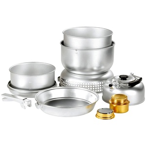 轻型便携式户外野营燃气灶铝炊具套装 - Product Image 1