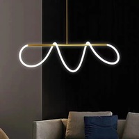 Lustre à long tuyau LED nordique pour table, salle à manger, cuisine, bar, lampe suspendue minimaliste, décoration intérieure, luminaires
