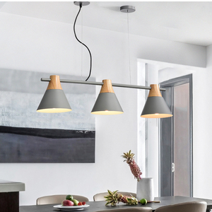 De Madera de 3 cabeza <span class=keywords><strong>Hotel</strong></span> 40W de LED de ahorro de energía lámpara colgante para la habitación - Product Image 5