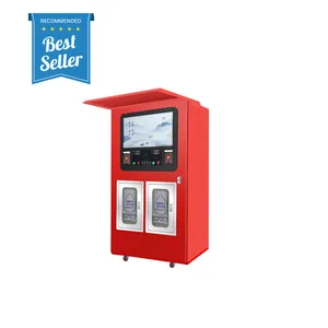 Hochwertige 800GPD Doppeltüren alkalische Wasser flasche Münz automat zum Verkauf Trinkwasser