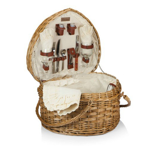 Hình trái tim liễu Dã Ngoại giỏ Tình Yêu Ngày Valentine nghệ thuật dân gian wicker Dã Ngoại giỏ đặt rượu vang bảng kỳ nghỉ trang trí & Quà Tặng - Product Image 1