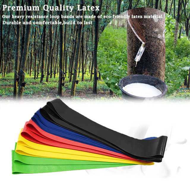 Custom Logo Mini Resistance Fitness Bands Set 5 Loop Exercise Bands for Workout Training