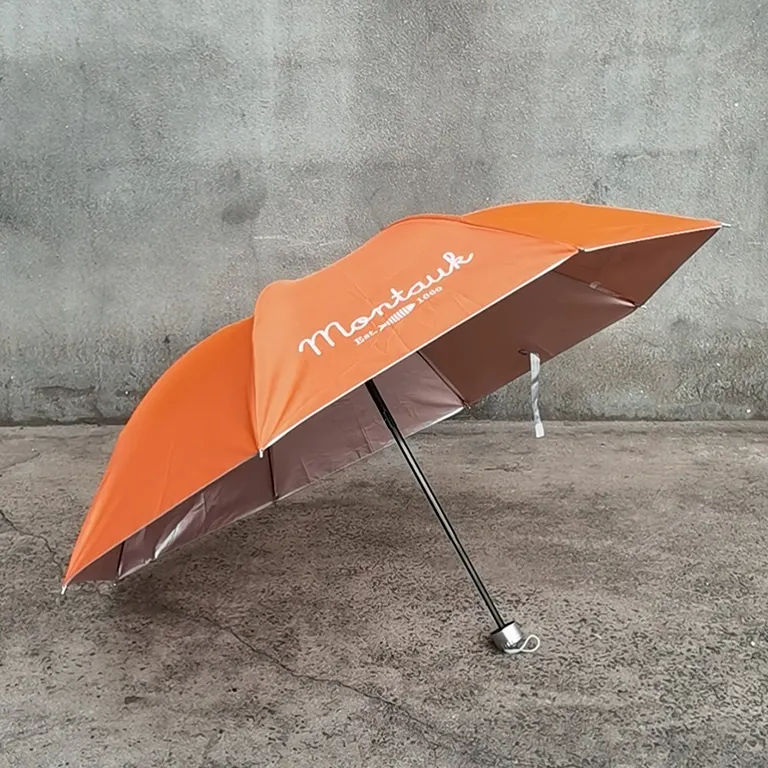 3 folded cheap advertising umbrella for promotion uv protect print logo as gift