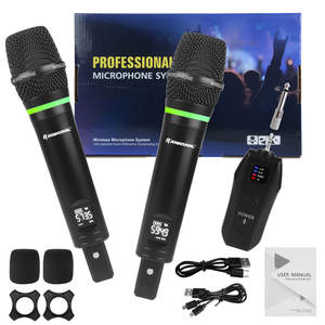 RS-2 Microphone dynamique professionnel rechargeable micro karaoké sans fil portable haute performance universelle pour <span class=keywords><strong>tous</strong></span> les appareils - Product Image 5
