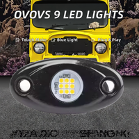 Feux LED pour Jeep IDUN 9, pour Jeep tout-terrain, ATV, SUV, 4x4, bateau, en blanc pur, neufs, 12V, autres accessoires d'éclairage automobile