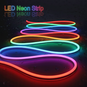 Dải đèn <span class=keywords><strong>LED</strong></span> Neon silicon mềm dẻo, cắt được, chống nước IP67, 6MM 8MM, 120 đèn <span class=keywords><strong>LED</strong></span>/m, 12V DC, ESANN, dùng cho chiếu sáng cảnh quan, 50m/cuộn - Product Image 1