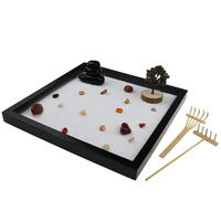 Vente en gros de mini-jardins zen de qualité supérieure, kit de jardin zen de style japonais exquis pour la réduction du stress à la maison et au bureau
