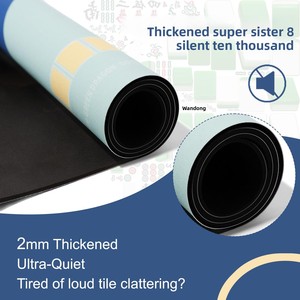 แผ่นรองโต๊ะไพ่เท็กซัสโฮลเอ็ม ดุ๋งเตี้ยน สำหรับโต๊ะไพ่นกกระจอกขายดี ป้องกันการลื่น ทนทานต่อคราบสกปรกและการสึกหรอ พร้อมตะเข็บเย็บอย่างแม่นยำ - Product Image 3