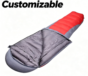 Saco de Dormir Tipo Momia Personalizable y Cómodo para Acampar al Aire Libre y Montañismo, para Adultos, Unisex, Portátil, de Tela de Nailon - Product Image 1