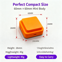 Keyboard Mini Mekanik Kustom Pabrik Tombol Tunggal Dapat Diprogram 2.4G Nirkabel untuk Pilihan Kabel Tombol Pintasan Makro Satu.