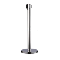 Barrière à ceinture rétractable télescopique Support de poteau Colonne de garde-corps Expansion Contrôle de foule Barrières de trafic rétractables