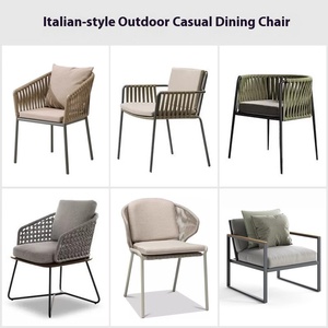 Ensemble de mobilier d'extérieur moderne, directement de l'usine, en alliage d'aluminium et rotin, chaises et tables pour cour, balcon, loisirs, tables d'extérieur - Product Image 3
