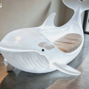 Lámpara con Motivo de Tiburón Ballena Iluminada, Lámpara con Motivo de Tiburón Ballena para el Litoral, Estilo Casas de Playa, Legenda de los Ocho Inmortales, Belleza del Litoral - Product Image 4
