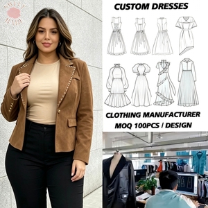 Trendy Plus Size <b>Women</b> Blazer Lapel Rhinestone Decor Long Sleeve Single Button Slim Casual Outerwear Fashion Office Lady <b>Coat</b> - Product Image 1