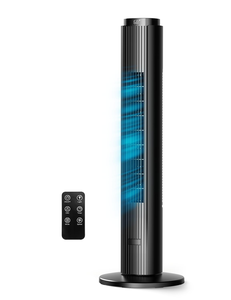Ventilateur tour sans pales intelligent de haute qualité avec télécommande pour chambre et bureau, puissant, pour l'été, rafraîchisseur d'air domestique - Product Image 1
