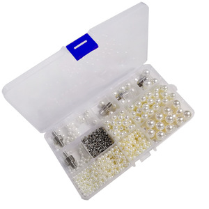 Fabricants vente en gros boîte ronde non poreuse perle vêtements cheveux boucles d'oreilles bricolage accessoires à la main collier bracel - Product Image 5