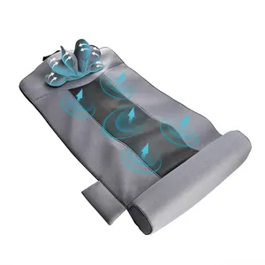 Airbag vibración cuerpo completo calor función inflable cama eléctrica Topper colchón de masaje plegable con amasado