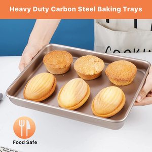 Thiết Kế Mới Ép Nhôm Cookware <span class=keywords><strong>Set</strong></span> <span class=keywords><strong>3</strong></span> Cái Vuông Không Dính Bakeware Vuông Lò Nướng Khay - Product Image 5