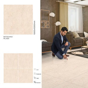 Carreaux de sol en porcelaine polie noire Vistaar Argos Nero 1000x1000mm (100x100cm) GVT en vrac - Product Image 5