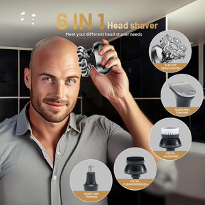 Rasoir électrique 8D <span class=keywords><strong>pour</strong></span> hommes chauves, kit de toilettage 5-en-1 avec <span class=keywords><strong>tondeuse</strong></span> <span class=keywords><strong>à</strong></span> poils de nez, rechargeable, rasage en douceur - Product Image 3