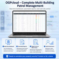 Lecteur de rondes de sécurité V52 pour la gestion immobilière avec téléchargement par support et rapports cloud pour la sécurité multi-immeubles