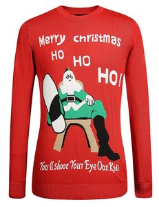 <span class=keywords><strong>Pull</strong></span> de Noël personnalisé de haute qualité, broderie Père Noël, tricot amusant et mignon, col rond, manches longues, <span class=keywords><strong>pull</strong></span> moche - Product Image 4