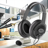 Headset China Grosir Model Ear-hung Plug & Play, Peredam Kebisingan ENC, Crystal Plug untuk Call Center Pengajaran, Dapat Disesuaikan