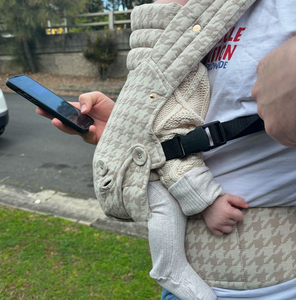 PABELY <span class=keywords><strong>Mochila</strong></span> Portabebés de Muselina Sencilla de Lujo, Transpirable y Ergonómica, con Capacidad de Carga de 20kg, Plegable - Product Image 3