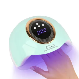 SUNC3-Lámpara de uñas LED UV de alta potencia, 2023 W, 63 Uds., color verde, curado rápido, Sensor inteligente no negro, para manicura, 288