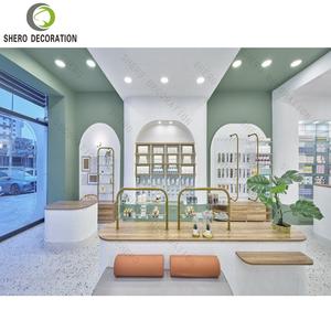 High-end Perfume Shop Furniture Design Modern Perfume Display <b>Reception</b> <b>Counter</b> with Refined Perfume Shop Display Showcase - Product Image 5