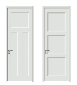 <span class=keywords><strong>Dalle</strong></span> de porte moulée intérieure en MDF apprêté Portes d'appartement en bois classique Portes coulissantes pour le salon - Product Image 1
