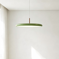 Suspension LED simple au design danois moderne, luminaire décoratif en fer pour plafond haut