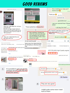 Sp cilash סיטוני מקטעים אשכולות הרחבה הרחבה lash הפרט הטבעי lashdy lash edy - Product Image 6