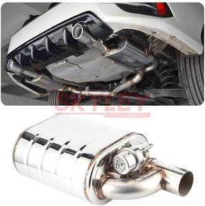 2/ 2.5/ 2.75/ 3 pouces silencieux d'échappement de voiture avec double télécommande pompe à air gauche et droite universelle - Product Image 3