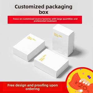 Caja de Cartón Blanca Personalizada, Caja Plegable Tipo Avión, Caja Cielo y Tierra, Bolsa de Papel para Decoración, Biodegradable y Ecológica - Product Image 2