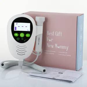Thời gian thực FHR 510K thai nhi DOPPLER Palm kích thước cầm tay thai nhi Heart Rate Monitor cho phụ nữ mang thai