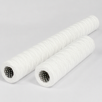 Cartouche filtrante industrielle DM efficace pour le traitement de l'eau |   Coton dégraissé en acier inoxydable pour squelette