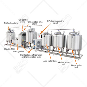 MY Grande machine industrielle de fabrication de yaourt pasteurisateur 150l 300l 500l Ligne de traitement du <span class=keywords><strong>lait</strong></span> - Product Image 2