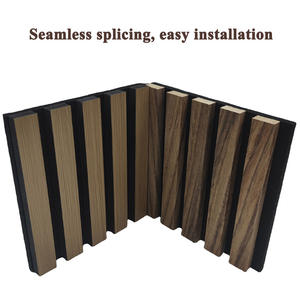Panel Acústico de Madera para Interiores, Insonorizante, de Chapa de Madera, Buen Precio, Paneles de Listones de Madera Utilizados en Proyectos Acústicos de Paredes de Oficina, Fábrica China - Product Image 2