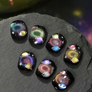 ZRKGEL Fournisseurs de produits pour ongles, Gel magnétique effet œil de chat Galaxie 7 couleurs, Gel à ongles OEM pailleté scintillant, Soak Off, pour Nail Art en gros pour salons - Product Image 4