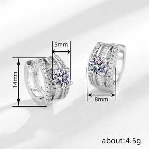Orecchini a Cerchio Semplici per Donna, Accessori per Orecchie da Indossare Ogni Giorno - Product Image 4