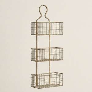 <b>Hanging</b> Metal <b>Wire</b> Storage <b>Baskets</b> Rectangle Modern Design Multi-Purpose Neatening Organizer For Home - Product Image 1