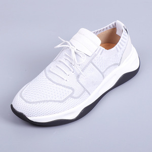 Chaussures décontractées sportives en maille pour hommes, bout rond, à lacets, respirantes, légères, semelle intermédiaire en EVA, semelle extérieure en caoutchouc - Product Image 2