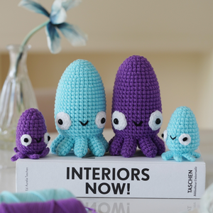 Wholesale Cuttlefish Crochet DIY Craft Kit Handmade Desktop Ornament Decor Gift