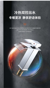 <span class=keywords><strong>Robinet</strong></span> de lavabo de salle de bain personnalisé en acier inoxydable 304, <span class=keywords><strong>robinet</strong></span> lisse à un seul trou pour comptoir - Product Image 2