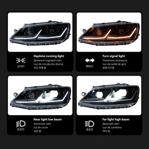 Feux de jour à LED bicolores améliorés, accessoires de signalisation modifiés, étanches, adaptés aux voitures MK6 2011-2018, LED dynamiques complètes - Product Image 4