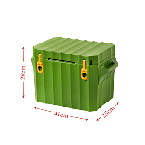 Glacière isotherme pour canettes <span class=keywords><strong>de</strong></span> bière avec poignée, en plastique, pour vaccins sanguins, promotion à bas prix, mini, blanc <span class=keywords><strong>et</strong></span> vert, pour transporter des aliments - Product Image 2