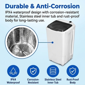 Deshidratador Eléctrico Compacto <span class=keywords><strong>de</strong></span> 8.6 kg para el Hogar, Secadora Centrífuga - Product Image 6