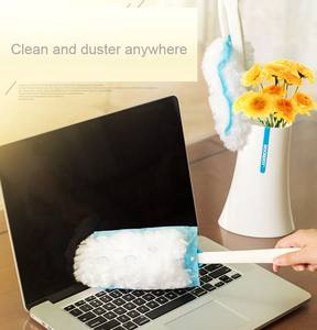 <span class=keywords><strong>Plumeau</strong></span> en microfibre moelleux tête de plume jetable manche télescopique <span class=keywords><strong>plumeau</strong></span> pour le nettoyage domestique - Product Image 5